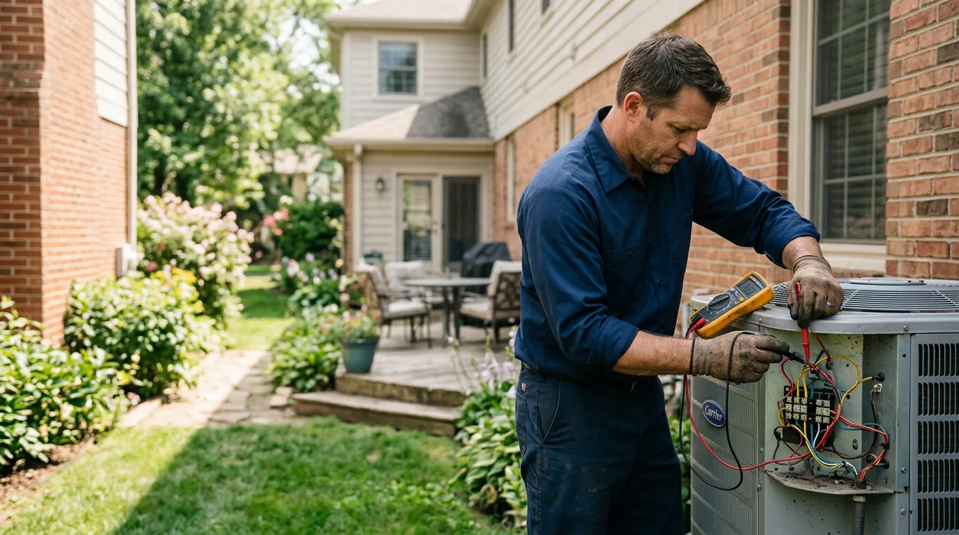 HVAC technician working near Vaughnsville, OH